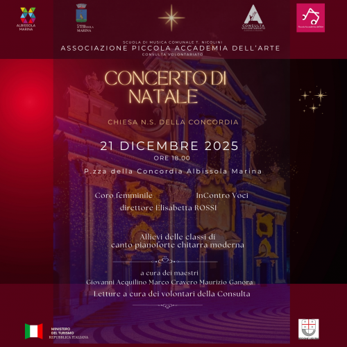 concerto di natale aLBISSOLA mARINA n.s DELLA CONCORDIA  21/12/2025 