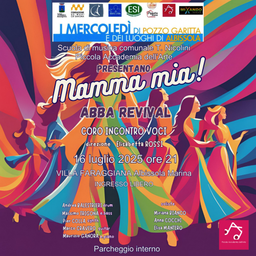 Mamma mia! 16 luglio 2025 villa Faraggiana I mercoledi di Pozzo Garitta