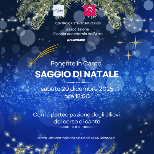 concerto di natale - PONENTE IN CANTO 20/12/2025